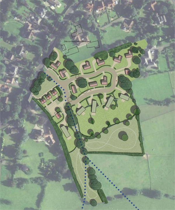 Rossett Green Lane Harrogate Rendered Site Plan 